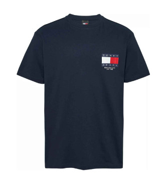 Tommy Jeans T-shirt con toppa blu scuro