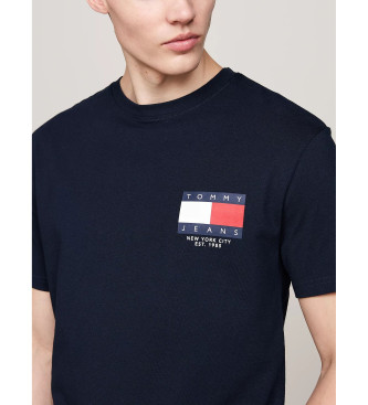 Tommy Jeans T-shirt con toppa blu scuro