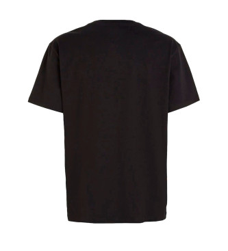 Tommy Jeans Camiseta Reg Linear Logo  negro