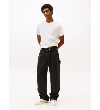 Tommy Jeans Slim fit T-shirt with white linear logo