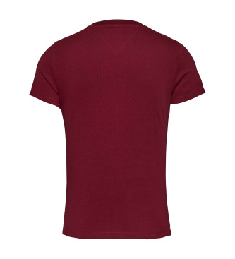 Tommy Jeans Slim Essential T-shirt maroon