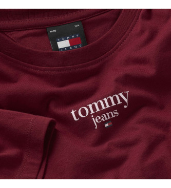 Tommy Jeans T-shirt slim marrone essenziale