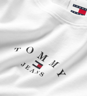 Tommy Jeans T-shirt bianca slim Essential Logo2