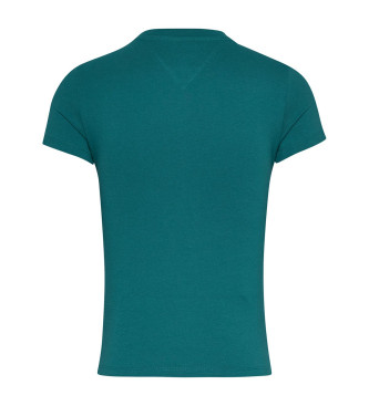 Tommy Jeans T-shirt Slim Essential Logo2 verde