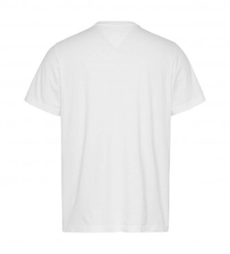 Tommy Jeans T-shirt bianca con logo Tjm Corp