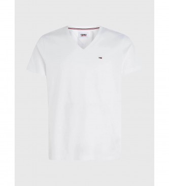 Tommy Jeans TJM Original Jersey V-hals T-shirt hvid 