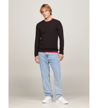 Tommy Jeans Tjm Original Rib Long Sleeve T-shirt Zwart 