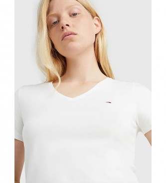 Tommy Jeans T-shirt bianca attillata TJW