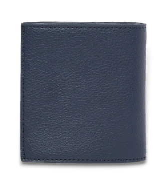 Tommy Jeans Portefeuille pliant en cuir Heritage navy  