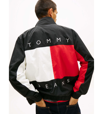 Tommy Jeans Veste d�perlante avec logo noir au dos