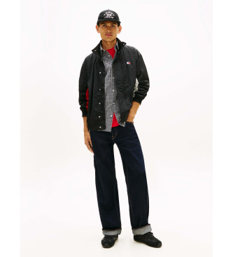 Tommy Jeans Veste d�perlante avec logo noir au dos