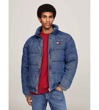 Tommy Jeans Casaco de ganga acolchoado com logtipo azul