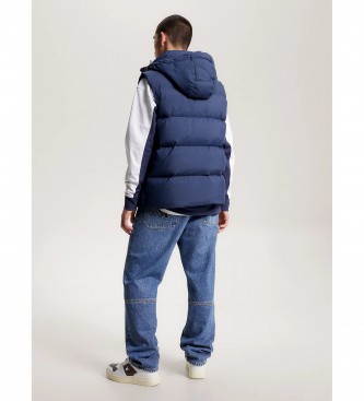 Tommy Jeans Gilet casual in piuma riciclata essenziale blu scuro