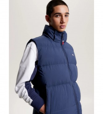 Tommy Jeans Gilet casual in piuma riciclata essenziale blu scuro