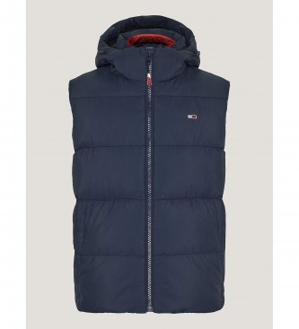 Tommy Jeans Genbrugt dunvest Essential navy afslappet jakke