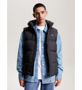 Tommy Jeans Essential gerecycled donzen casual vest zwart