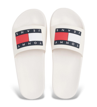 Tommy Jeans Flip-Flops mit weiem Logo