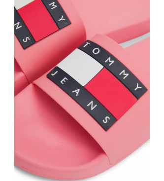 Tommy Jeans Flip flops med Pache Essential pink