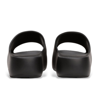 Tommy Jeans Czarne japonki z platformą i logo