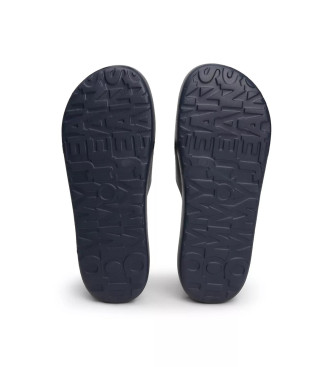 Tommy Jeans Flip-flops med tjock sula marinbl