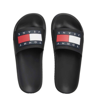 Tommy Jeans Teenslippers Elevated zwart