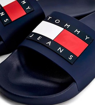Tommy Jeans Infradito con toppa con logo blu navy