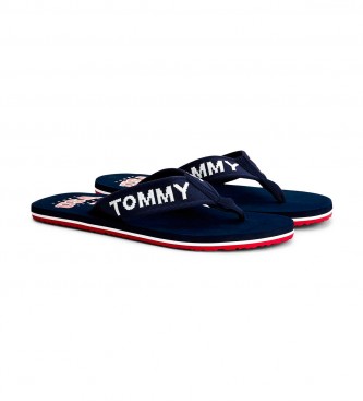 Tommy Jeans Flops de malha trançada marinha