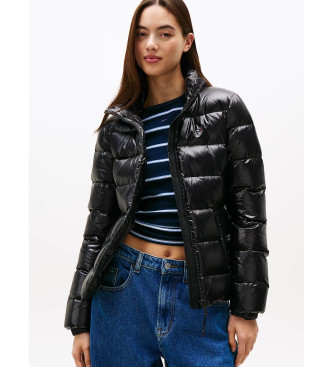 Tommy Jeans Glnzende Steppjacke mit schwarzen Daunen