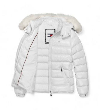 Tommy Jeans Veste matelasse avec garniture en duvet blanc