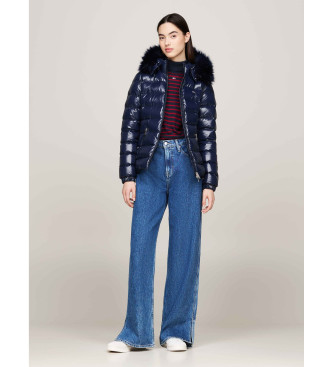 Tommy Jeans Veste matelasse avec garniture en duvet bleu marine