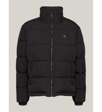 Tommy Jeans Quilted stand-up collar jacket black