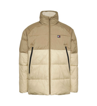 Tommy Jeans Brown Puff Quilted Jacket