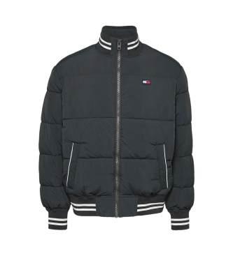 Tommy Jeans Donkergrijs gewatteerd varsity jack