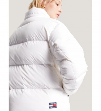 Tommy Jeans Alaska quilted hooded jacket white