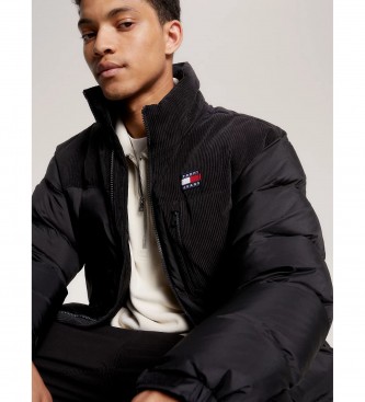 Tommy Jeans Chaqueta Alaska acolchada con cordn negro