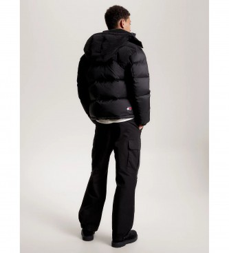 Tommy Jeans Chaqueta Alaska acolchada con cordn negro