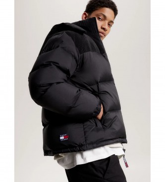 Tommy Jeans Chaqueta Alaska acolchada con cordn negro