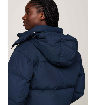 Tommy Jeans Alaska quilted jacket in navy cropped cut