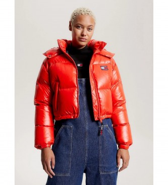 Tommy Jeans Recycled quilted jacket Alaska red