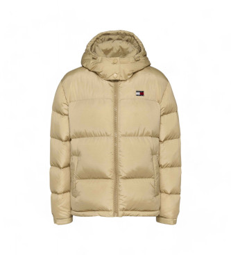 Tommy Jeans Quilted water-repellent Alaska jacket brown