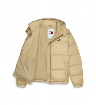 Tommy Jeans Quilted water-repellent Alaska jacket brown