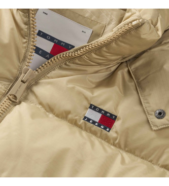 Tommy Jeans Quilted water-repellent Alaska jacket brown