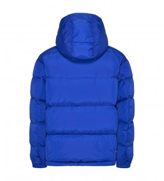Tommy Jeans Kurtka Alaska casual pikowana kurtka z kapturem niebieska