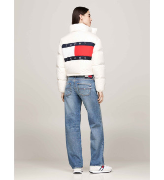 Tommy Jeans Giacca bianca con bandiera dell'Alaska