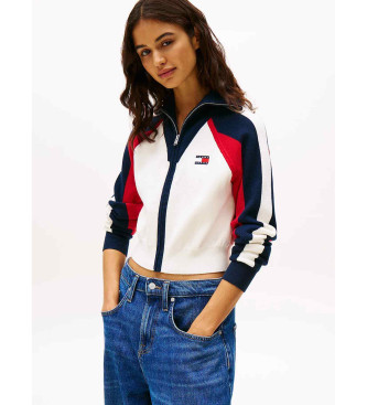 Tommy Jeans Casaco colorblock branco