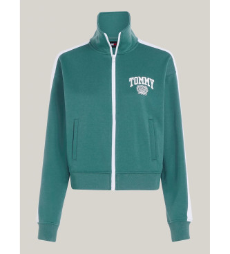 Tommy Jeans Trainingsjack met groen universiteitslogo