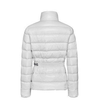 Tommy Jeans Chaqueta de pluma con cinturn blanco