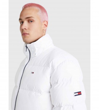 Tommy Jeans Gerecycled donsjack met capuchon wit