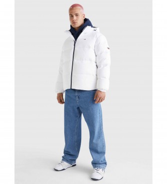 Tommy Jeans Recycled down hooded jacket white