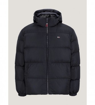 Tommy Jeans Recycled down jacket with hood black